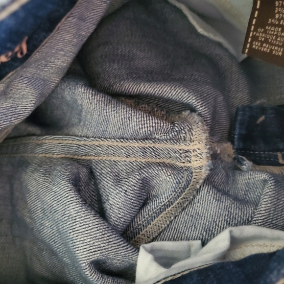 7 for all Mankind distressed straight leg jeans - Picture 15 of 15